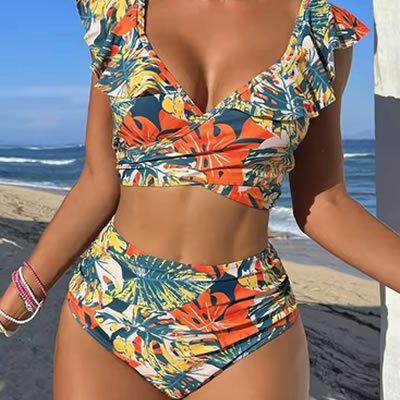 Traje de baño estampado de verano